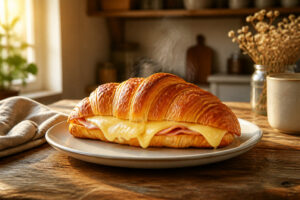 Croissant jambon fromage gourmand