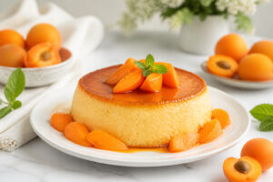 Flan cremeux aux abricots