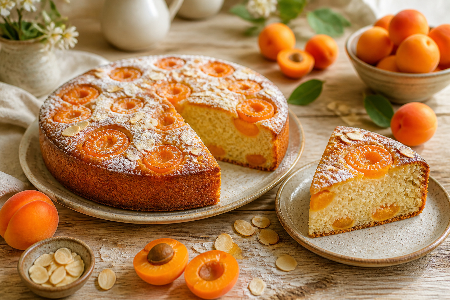 Gateau aux abricots moelleux et gourmand