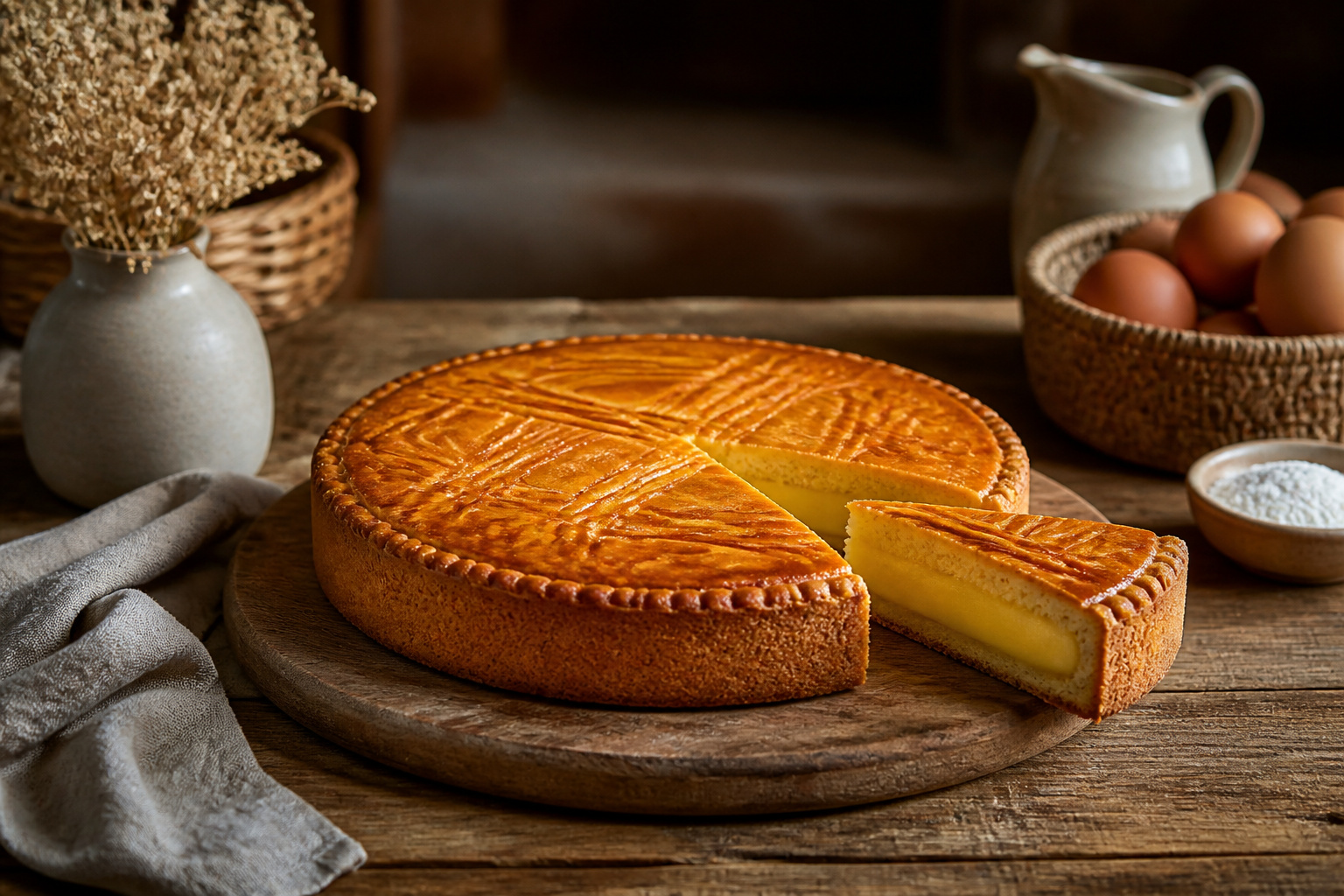 Gateau basque parfaitement dore