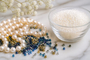 Perles et perles une composition raffinee
