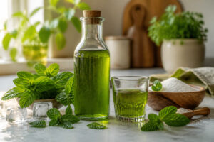 Sirop de menthe maison fraicheur naturelle