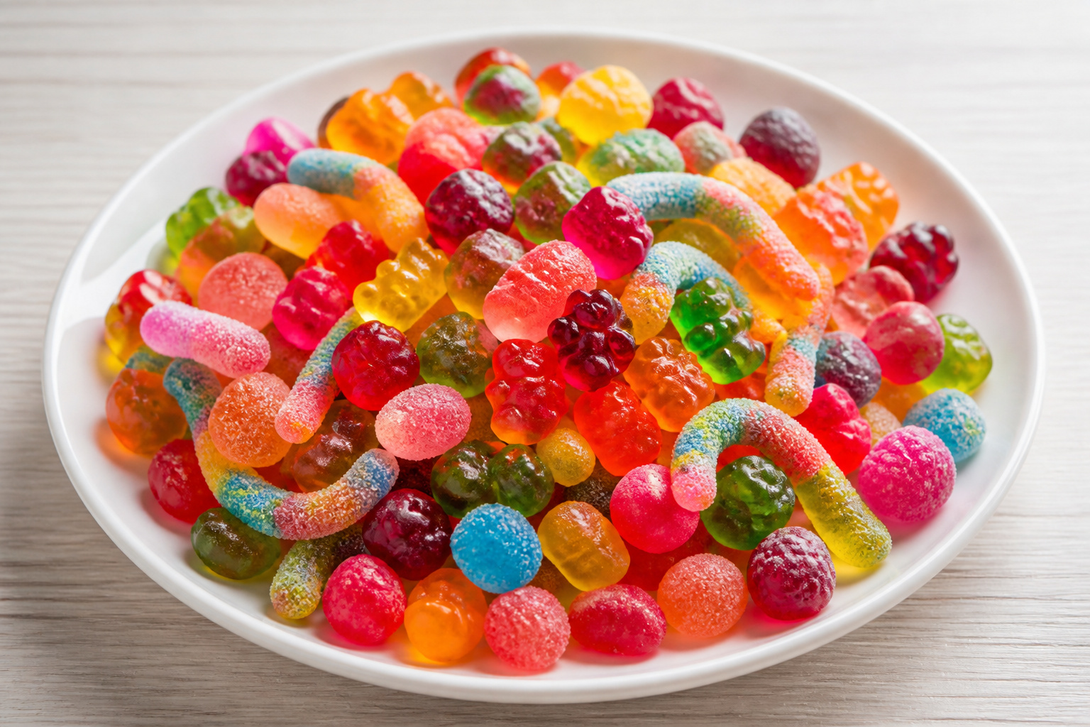 Assortiment de bonbons gelifies halal