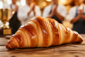Croissant dore symbole de victoire culinaire