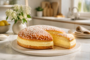 Tarte tropezienne gourmande et cremeuse